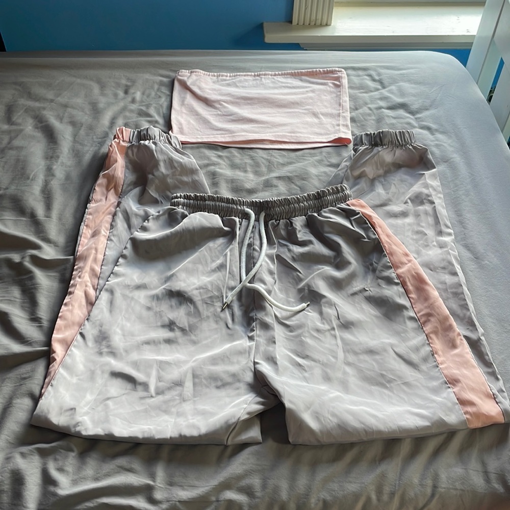 SHEIN sweatpants and tube top set